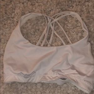 White sports bra